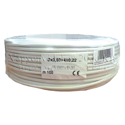 RK 2x0.50+4x0.22 riasztókábel