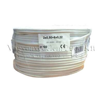 RK 2x0.50+6x0.22 riasztókábel