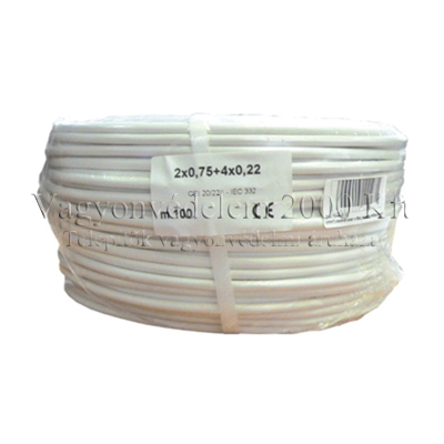 RK 2x0.75+4x0.22 riasztókábel