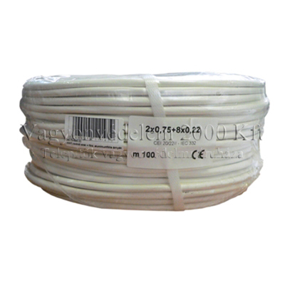 RK 2x0.75+8x0.22 riasztókábel