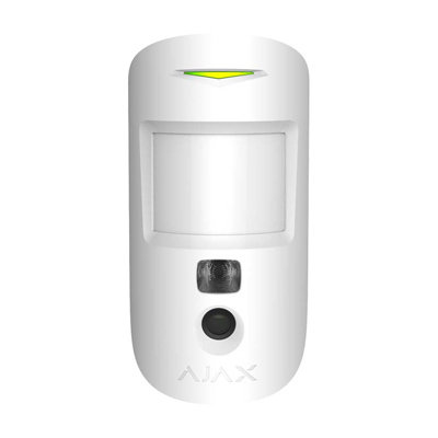 AJAX MotionCam (PhOD) WH - vezeték nélküli mozgásérzékelő kamerával (fehér)