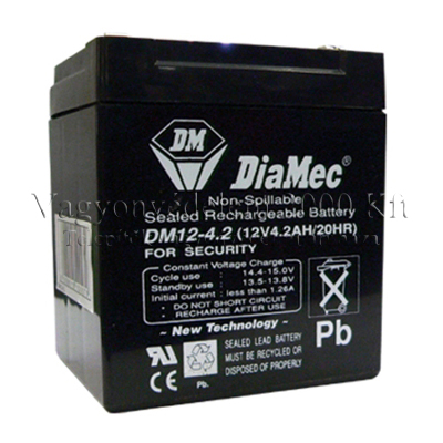 DIAMEC 12V 4.2Ah Riasztó akkumulátor