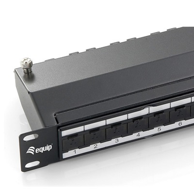 EQUIP 24 port Patch panel (1U) - CAT6a (326624)