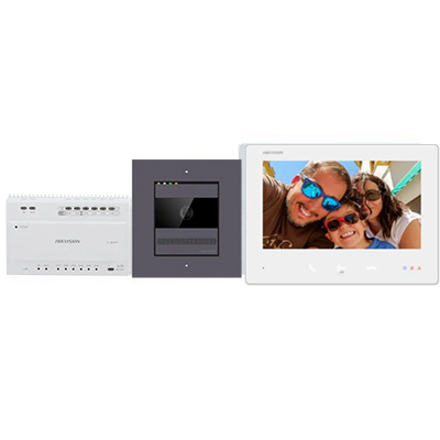 HIKVISION DS-KIS704EY/Aluminum IP kaputelefon szett