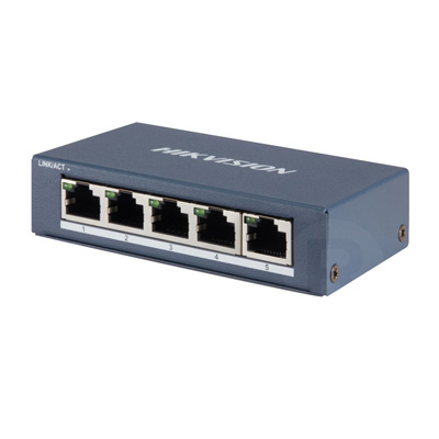 Hikvision DS-3E0505-E 10/100/1000 Mbps 5 portos mini switch