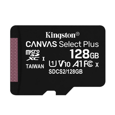 128GB Kingston Canvas Select Plus CL10 microSDXC memóriakártya (SDCS2/128GBSP)
