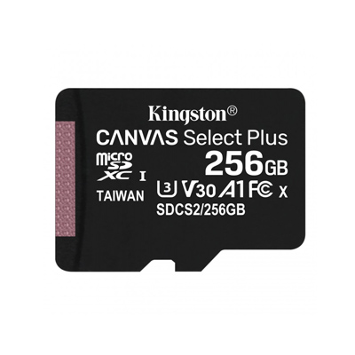 256GB Kingston Canvas Select Plus CL10 microSDXC memóriakártya (SDCS2/256GB)