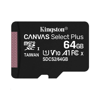64GB Kingston Canvas Select Plus CL10 microSDXC memóriakártya (SDCS2/64GBSP)