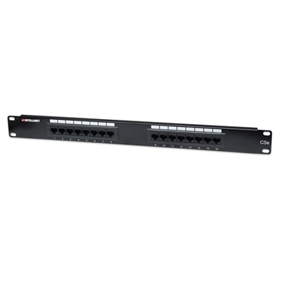 MANHATTAN 16 port Patch panel (1U) - CAT6 (519526)