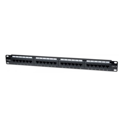 MANHATTAN 24 port Patch panel (1U) - CAT6 (520959)