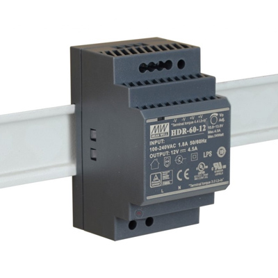 MEAN WELL HDR-60-12 12VDC/4.5A tápegység