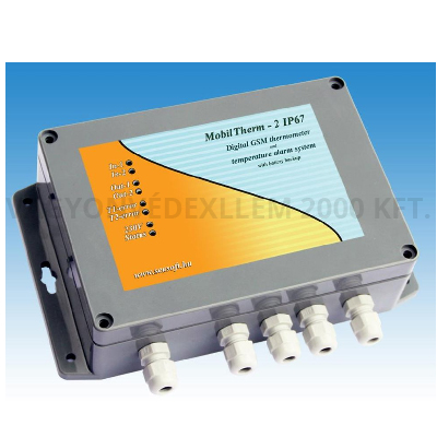 MobilTherm-2-IP67 GSM hőfokszabályzó és hőfokriasztó (beépített akku)
