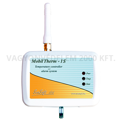 MobilTherm-1S GSM hőfokszabályzó és hőfokriasztó