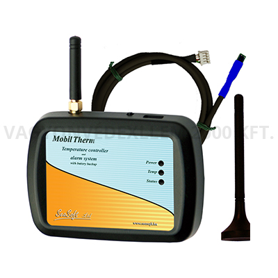 MobilTherm-1xLa GSM hőfokszabályzó és hőfokriasztó (beépített akku)