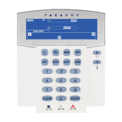 PARADOX K38 rádiós IKON LCD kezelő