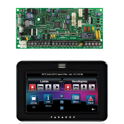 PARADOX SP4000+ TM50 fekete érintőképernyős kezelővel