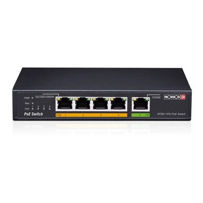 PROVISION PR-PoES-0460G+1G(HPD) 4+1 portos PoE switch