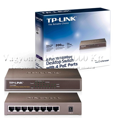 TP-LINK TL-SF1008P 10/100Mbps 8 portos POE(4) switch