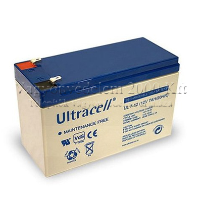 ULTRACELL 12V 7.0 Ah Riasztó akkumulátor
