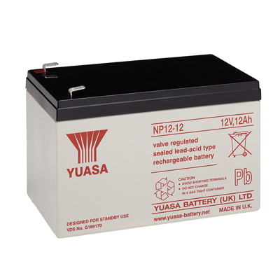 YUASA NP 12V 12Ah akkumulátor (NP12-12, széles saru)